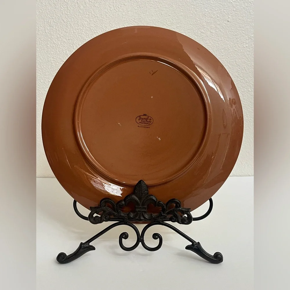 Stangl Pottery Round Chop Plate ~ Blueberry - Picture 3 of 7